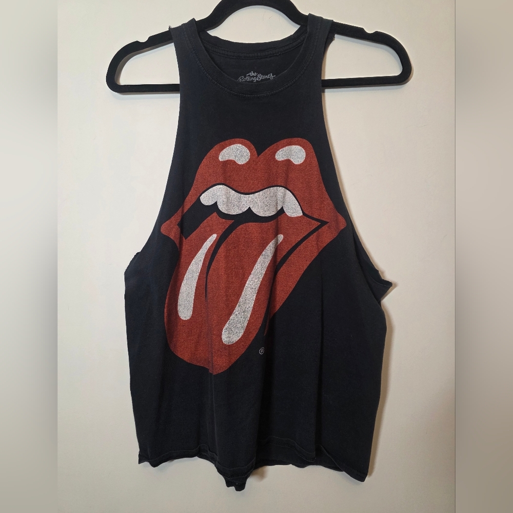 The Rolling Stones - Classic Black Tongue Graphic Tee - Size M